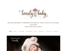 Tablet Screenshot of lovelybabyphotography.com